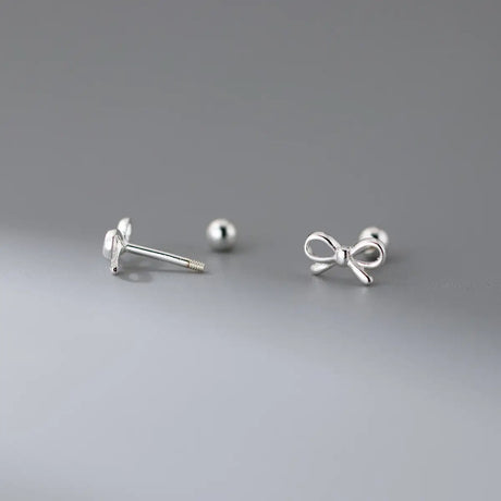 Fashion Hollowed-out Bowknot Thread Stud Earrings - Lootquake