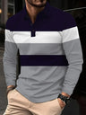 Men's Button Casual Slim Lapel 3D Printed Long Sleeve - Lootquake