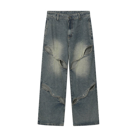 Spring And Summer Casual Wide Leg Hollow Baggy Pants - Lootquake