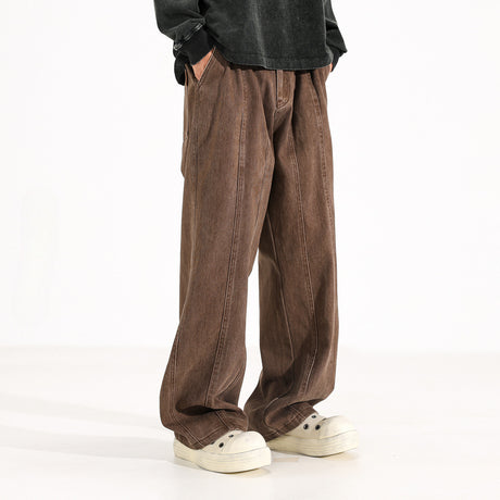 Maillard American Retro Drooping Straight Jeans - Lootquake