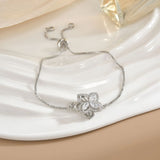 Simple Rotatable Flower Color-preserving Pure Copper Gold-plated Bracelet - Lootquake