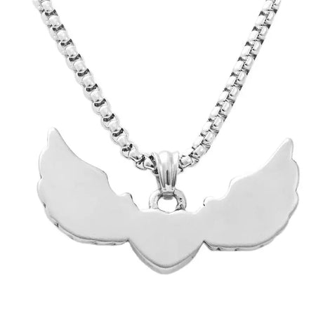 Titanium Steel Heart-shaped Wings Pendant Personality Punk - Lootquake