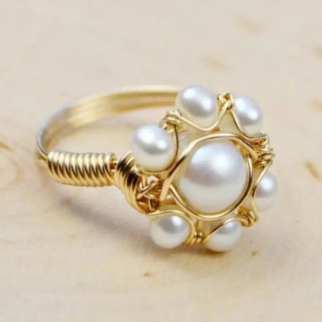 Entry Lux Inlaid Pearl Exquisite Ring - Lootquake