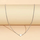 Fashion Snake Bones Chain Love Pendant Necklace - Lootquake