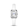 Artistic Silver Case Square Thin Strap Roman Women's Quartz Watch - Lootquake