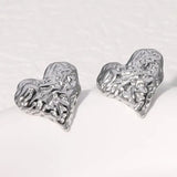 Pendientes de acero inoxidable de temperamento simple con baño de oro de 18 quilates que no se decoloran