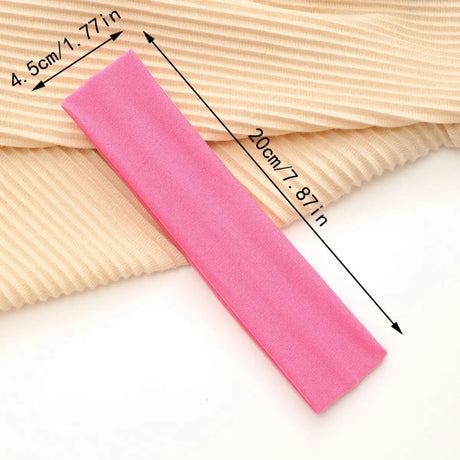 European And American Hot Solid Color Hair Band High Elastic Sports - Lootquake