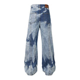 Washed Multi-pocket Design Straight Men's Jeans - Lootquake