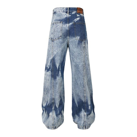 Washed Multi-pocket Design Straight Men's Jeans - Lootquake