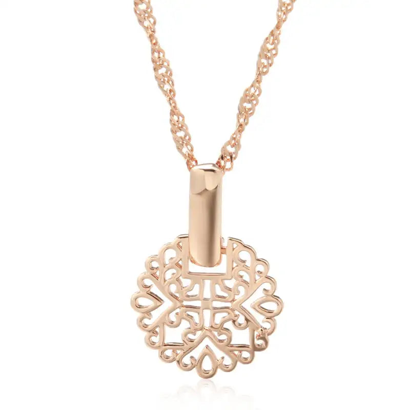 Fashionable Rose Gold Real Gold Plated Earrings - Lootquake