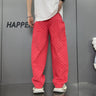 Loose Straight Washed Denim Large Pocket Pants Trendy - Lootquake