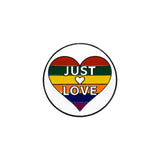 Women's Fashion English Letter Rainbow Love Alloy Drip Badge - Lootquake