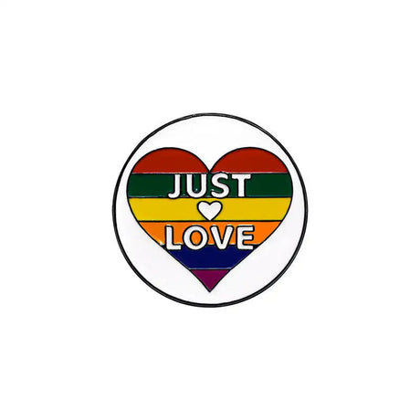 Women's Fashion English Letter Rainbow Love Alloy Drip Badge - Lootquake