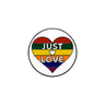 Women's Fashion English Letter Rainbow Love Alloy Drip Badge - Lootquake