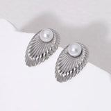 Simple Temperament Stainless Steel Studs 18K Gold Plating Does Not Fade - Lootquake
