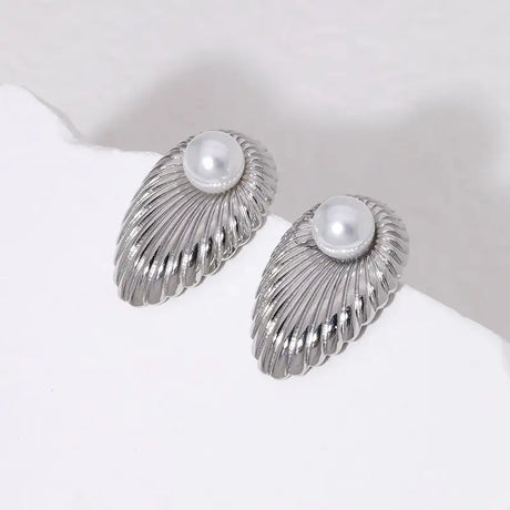 Simple Temperament Stainless Steel Studs 18K Gold Plating Does Not Fade - Lootquake