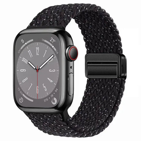 Metal Magnetic Buckle Nylon Braided Stretch Strap - Lootquake