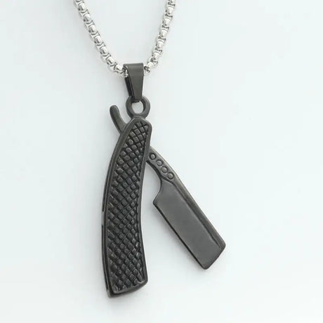 Titanium Steel Shaver Pendant Personality Punk Vintage Necklace - Lootquake