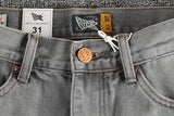 Retro Washed Distressed Cement Gray Jeans For Men - Lootquake