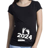 Maternity Shirt Maternity Cute Baby Printed O-Neck