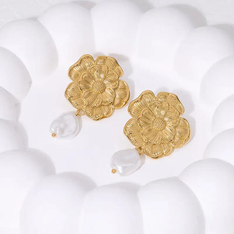 Simple Temperament Stainless Steel Studs 18K Gold Plating Does Not Fade - Lootquake