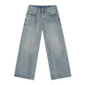 Hot Rhinestone Fashionable Loose Straight Loose Washed-out Jeans Fashion - Lootquake