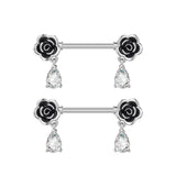 Fashion Zircon Adhesive Nail Piercing Jewelry - Lootquake