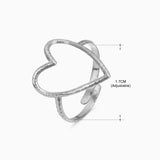Anillo de acero inoxidable con forma de moda retro para mujer