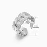 Anillo de acero inoxidable con forma de moda retro para mujer