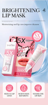 Remove Dark Lip Balm Lightening Melanin Mask Gloss Exfoliating Lip Pink Treatment Reduce Lip Lines Improve Dryness Moisturizing