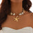 Classic Conch Pendant Necklace For Women Bohemian Starfish Beaded Choker Necklace Summer Beach Neck Fashion Jewelry - Lootquake