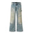American Style Washed-out Vintage Straight Casual Loose Jeans - Lootquake