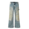 American Style Washed-out Vintage Straight Casual Loose Jeans - Lootquake