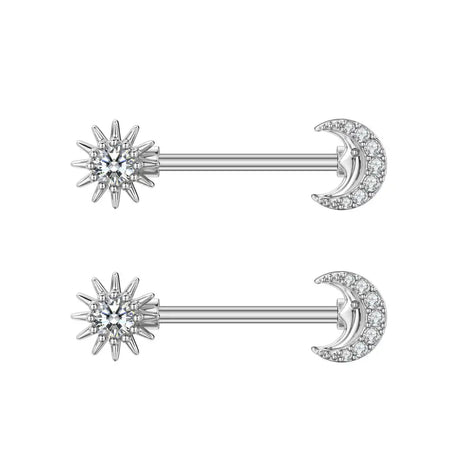 Fashion Zircon Adhesive Nail Piercing Jewelry - Lootquake