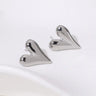 Pendientes de acero inoxidable de temperamento simple con baño de oro de 18 quilates que no se decoloran