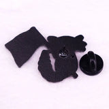 Cute Hexagonal Dinosaur Color Flag Brooch Badge - Lootquake