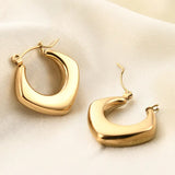 Stainless Steel Square Hollow All-Match 18K Gold - Lootquake