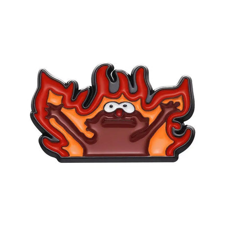 Flame Frog Small Yellow Duck Frog Shape Irregular Alloy Brooch - Lootquake
