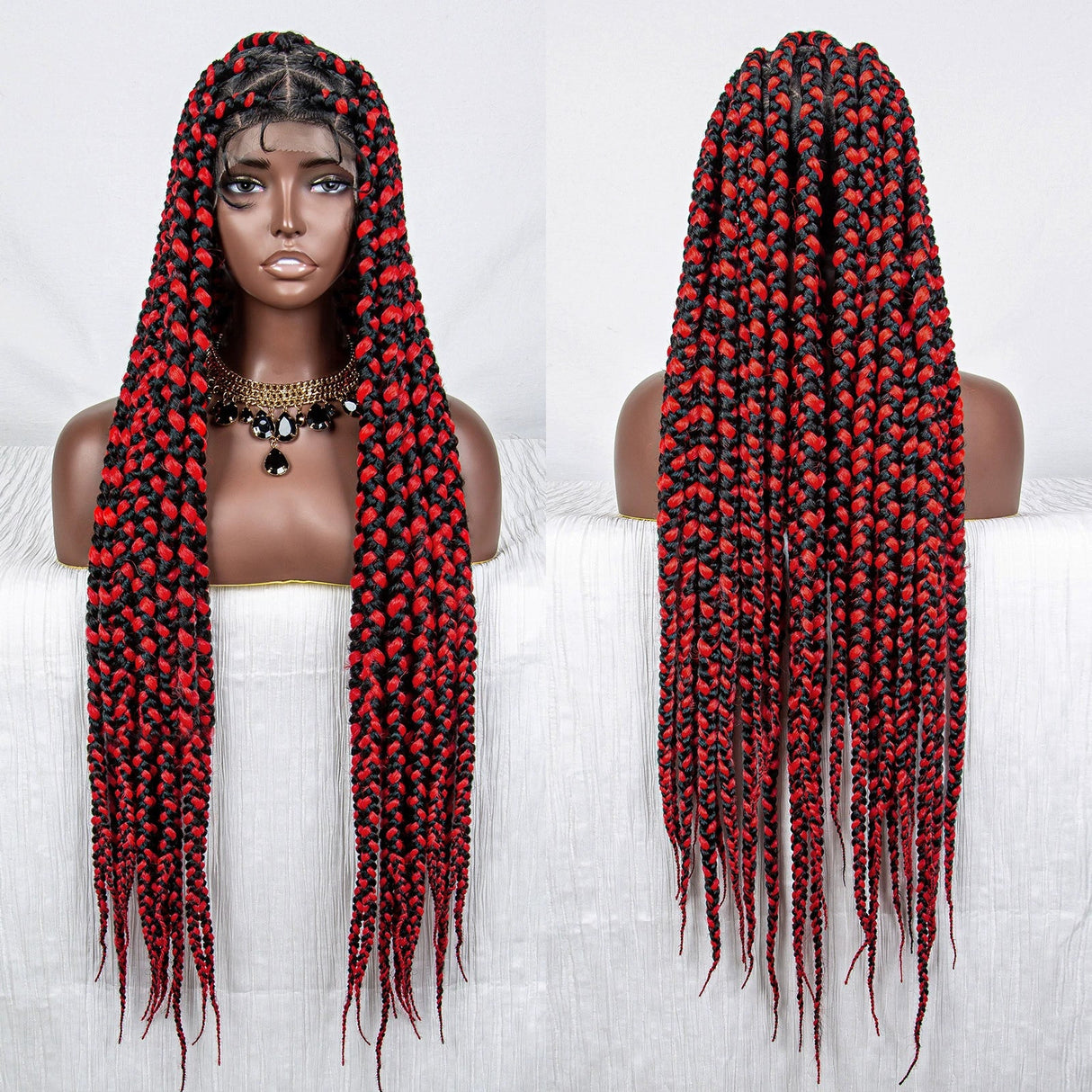 African Braids Full Lace Wig | Dreadlocks Style | Synthetic Hair | Comfortable & Stylish