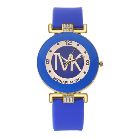 Fashion Women's Diamond Silicone Strap Quartz Watch - Lootquake