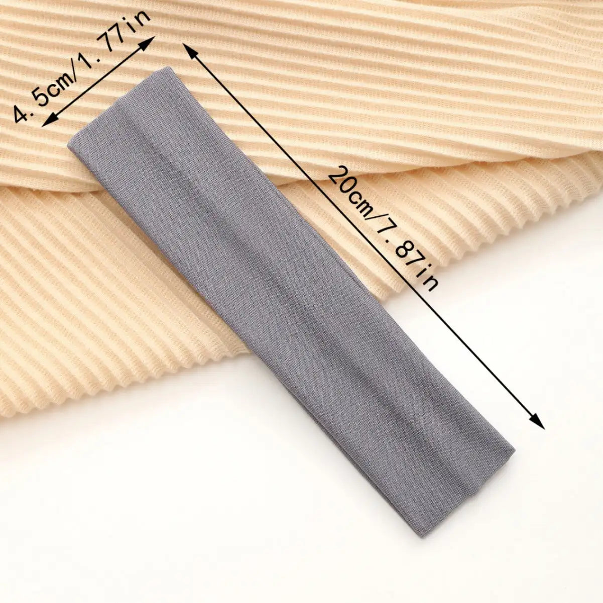European And American Hot Solid Color Hair Band High Elastic Sports - Lootquake