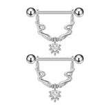 Fashion Zircon Adhesive Nail Piercing Jewelry - Lootquake