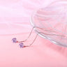 S925 Silver Crystal Zircon Earrings Love Red Diamond - Lootquake