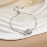 Simple Rotatable Flower Color-preserving Pure Copper Gold-plated Bracelet - Lootquake