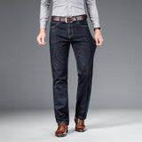 Loose Straight Business Washed Jeans - Lootquake