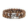 Wooden Bead Bracelet Buddha Head Men's And Women's Suits Hollow Out Hand Jewelry - Lootquake