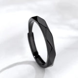 Black And White Diamond Couple Rings Argent Pur Pairs - Lootquake