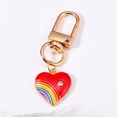 Rainbow Love Metal Keychains Handbag Ornaments - Lootquake