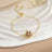Simple Rotatable Flower Color-preserving Pure Copper Gold-plated Bracelet - Lootquake