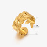 Anillo de acero inoxidable con forma de moda retro para mujer
